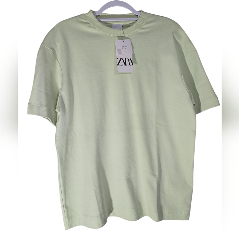 Zara Men's Green Shirt